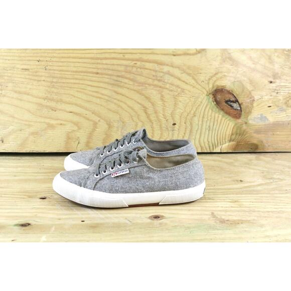 Superga Sneakers Gray Womens 8.5 Wool Blend Classic Low Top - Picture 1 of 9